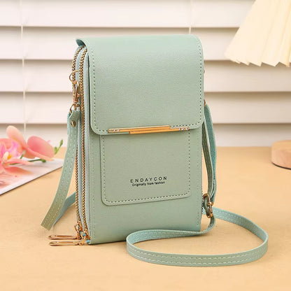 Stylish Touchscreen Crossbody Bag for Women - Phone and Card Holder