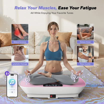 Transform Your Fitness Journey with the MERACH Vibrating Muscle Toner – 400Lbs Capacity Vibration Plate for Home Workouts